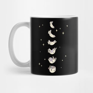 Cute Cat Moon Cycle Astrology Pet Animal Design Mug